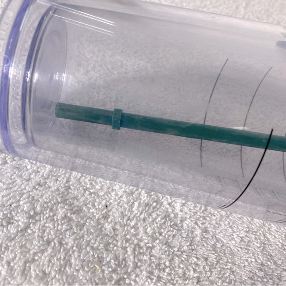 Starbucks Cold Cup Clear Venti Tumbler Traveler with Green Logo & Straw - Picture 4 of 12